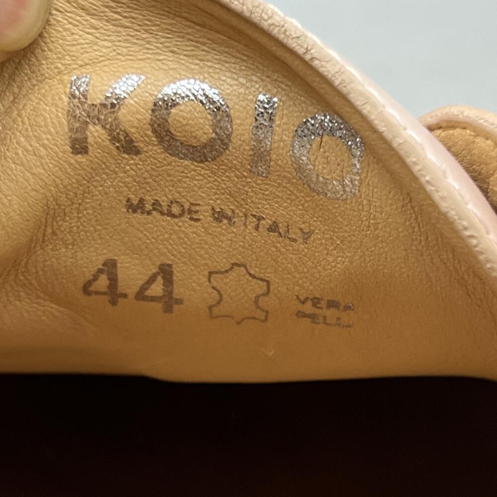 Koio Capri Casual Lace Up Shoes Men Size 10 Pink Comfort Made Italy Sneakers - Picture 8 of 9